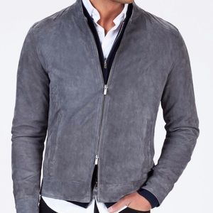 Grand Frank suede bomber jacket